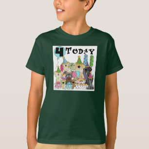 Puppies 4th Birthday Bash Tshirts and Gifts