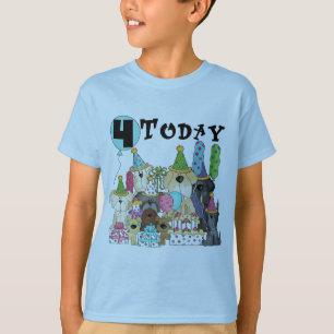 Puppies 4th Birthday Bash Tshirts and Gifts