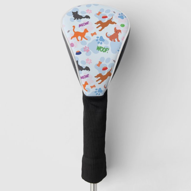 Puppies and Kittens Golf Head Cover (Front)
