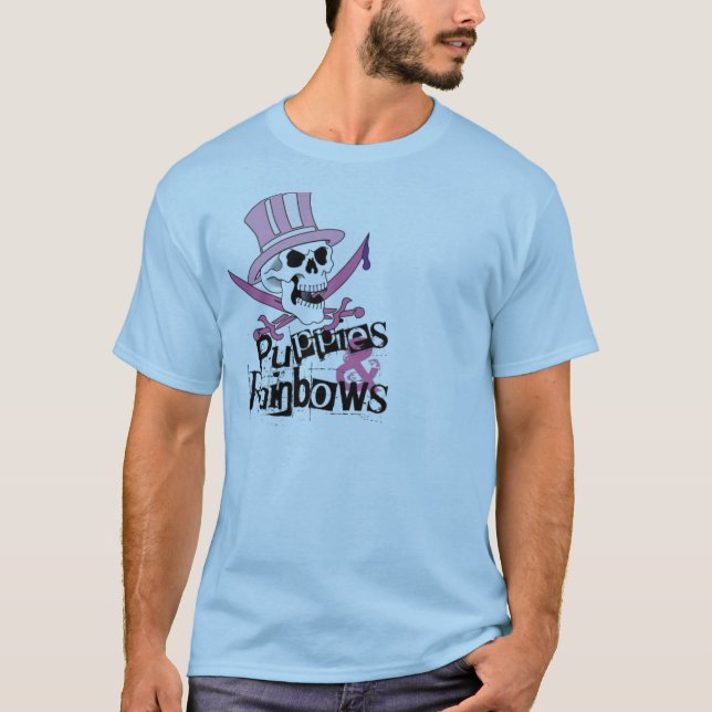 Puppies-and-Rainbows T-Shirt (Front)