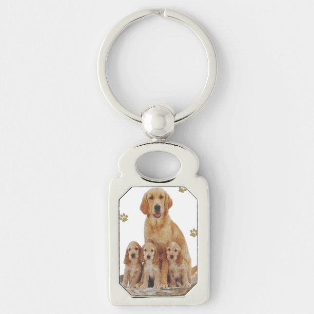 Puppies art products key ring (Front)