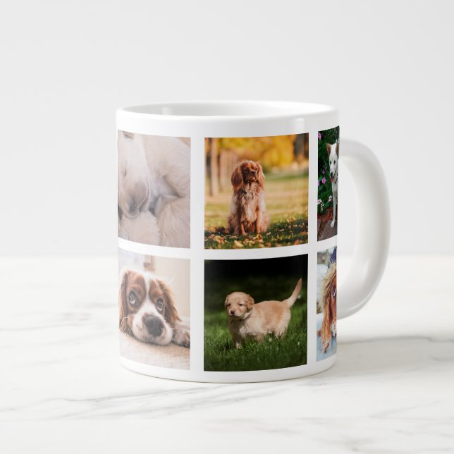 Puppies Dogs Instagram Photos Large Coffee Mug (Front Right)