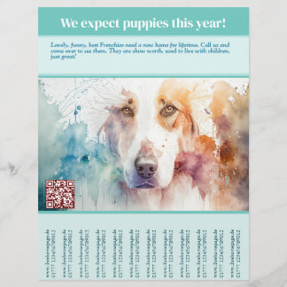 Puppies for sale flyer