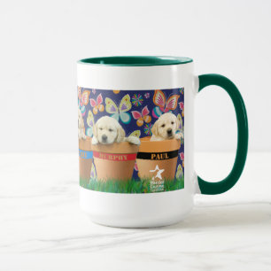 Puppies in Flowerpots mug