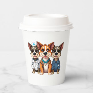 Puppies  paper cups