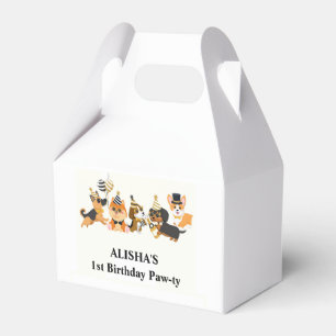 Puppies Pet Dogs Birthday  Favour Box