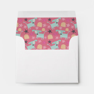 Puppies, Stars, and Flowers Envelopes