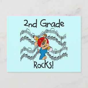 Puppy 2nd Grade Rocks Tshirts and Gifts Postcard