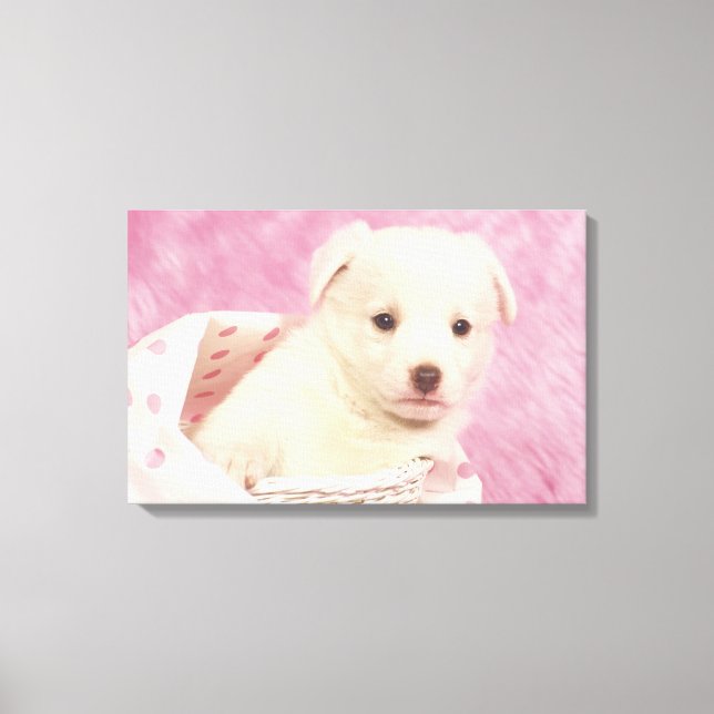 Puppy 5 canvas print (Front)
