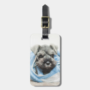 Puppy After Bath Luggage Tag