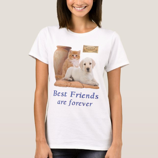 Puppy and kitten All-Over-Print T-Shirt (Front)