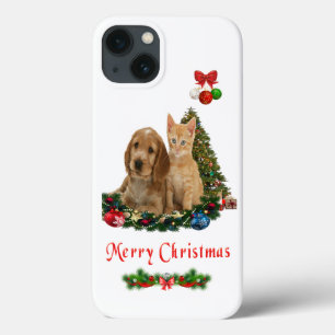 Puppy and kitten iPhone 13 case
