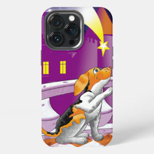 puppy and telescope in the castle iPhone 13 pro case