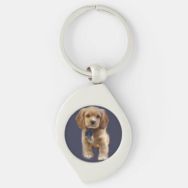 Puppy art key ring (Front)