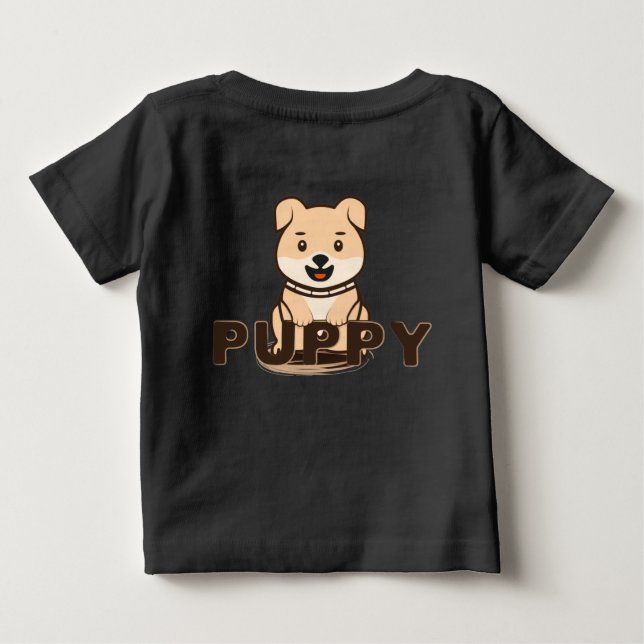 Puppy Baby T-Shirt (Back)