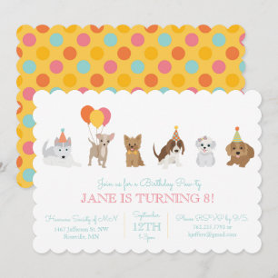 Puppy Birthday Party Invitation