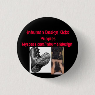 puppy, boot-735943, Inhuman Design Kicks Puppie... 3 Cm Round Badge