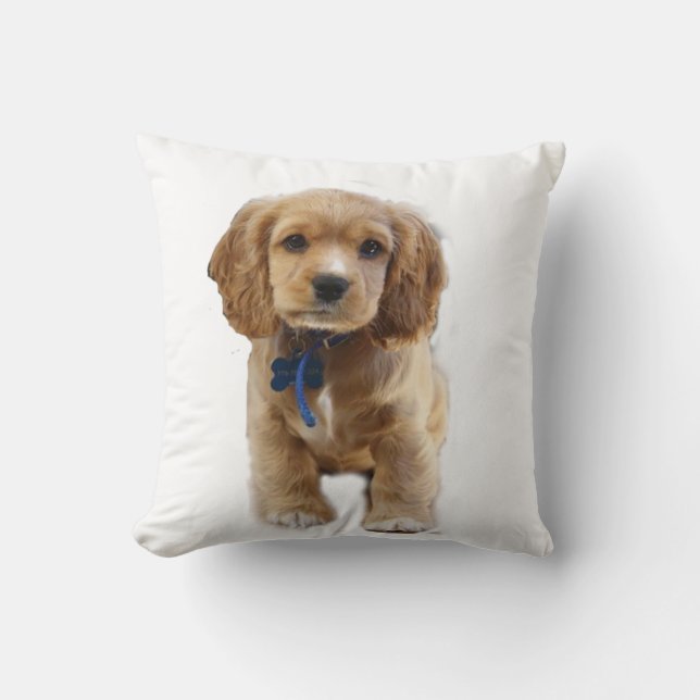 Puppy Ccoker spaniels Cushion (Front)
