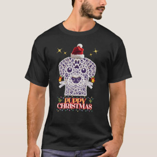 Puppy Christmas - Festive Dog Design T-Shirt