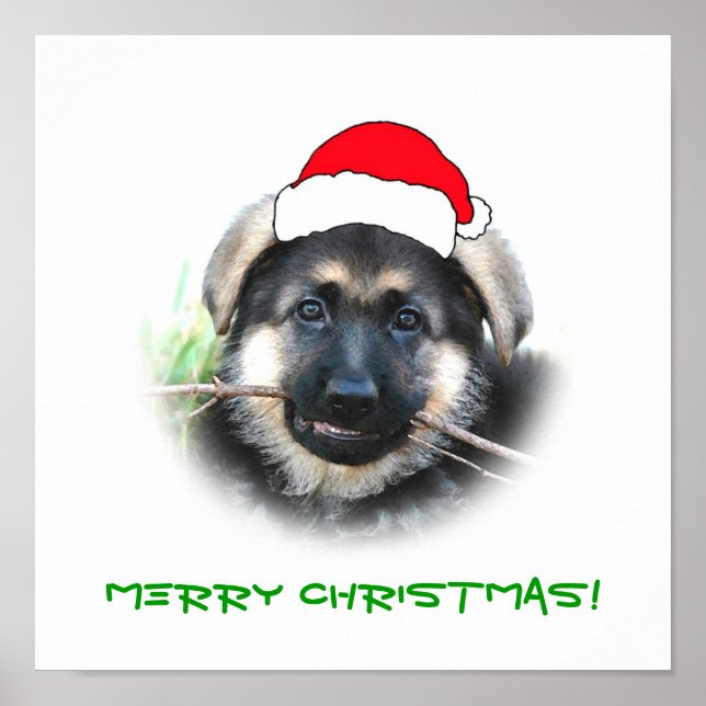 Puppy Christmas Poster (Front)