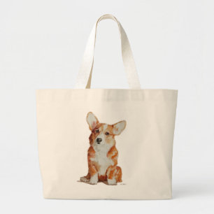 Puppy Corgi large bag