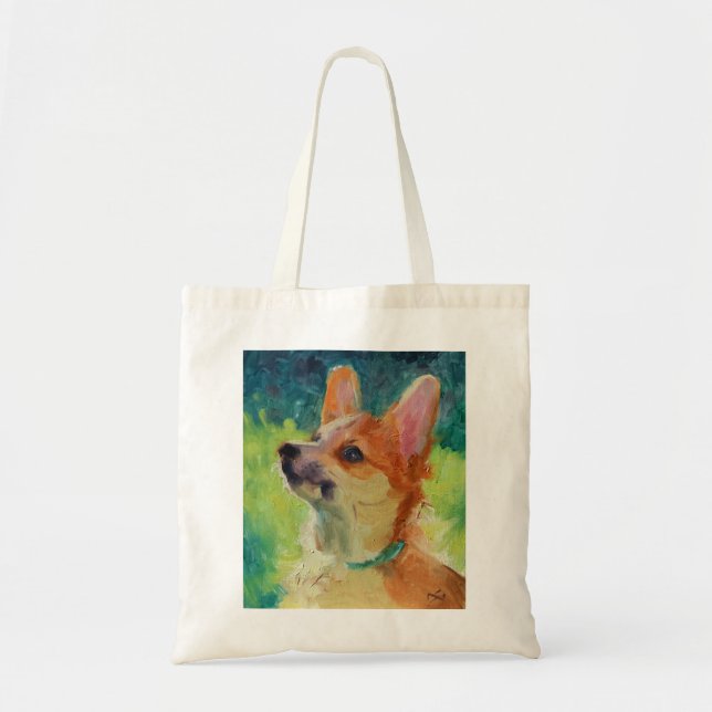 Puppy Corgi Tote Bag (Front)