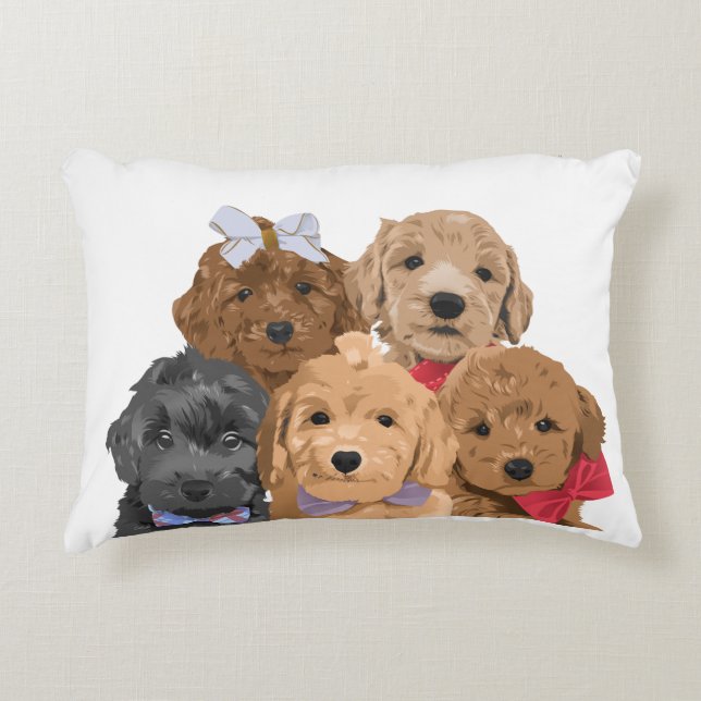 Puppy Day  12x16 Accent Pillow (Front)
