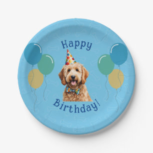 Puppy Dog Birthday Paper Plate