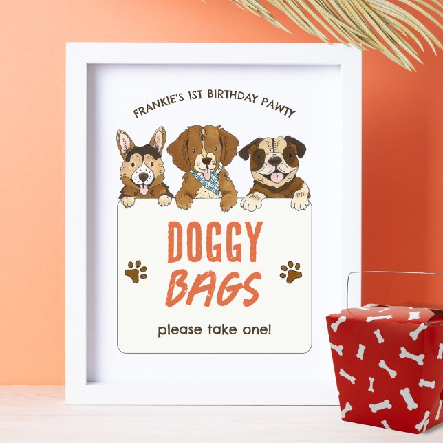 Puppy Dog Birthday Party Favours Sign (Creator Uploaded)