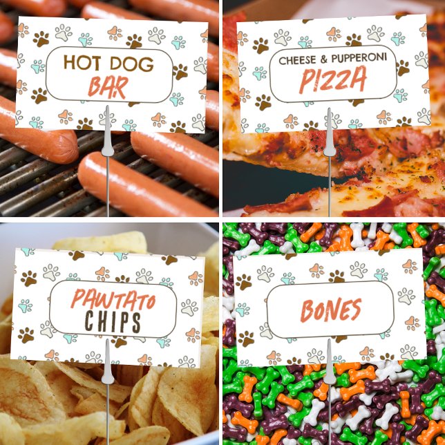 Puppy Dog Birthday Snack DIY Printable Labels Poster (Creator Uploaded)