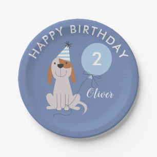 Puppy Dog Boys Birthday Party Paper Plate