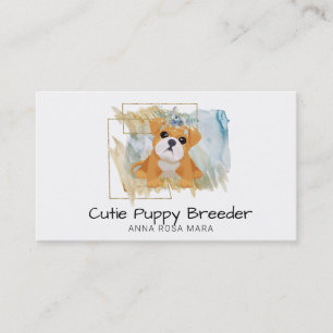 *~* Puppy Dog Breeder Day Care Walker Business Card
