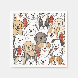 Puppy Dog Cocktail Napkins