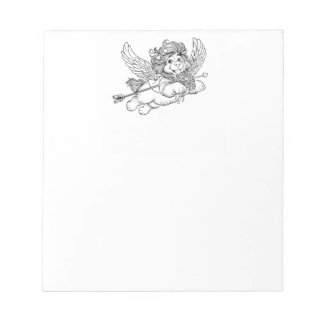 Puppy Dog Cupid Angel Notepad