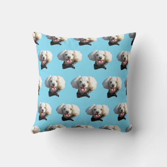 Puppy Dog Custom Photo Pattern Cushion (Back)