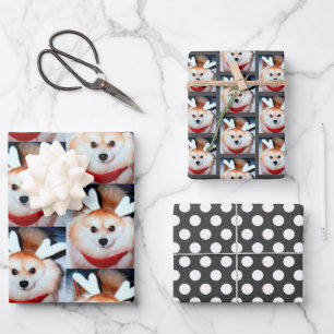 Puppy Dog Custom Photo Pomeranian Wrapping Paper Sheet