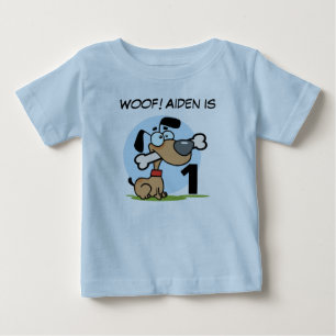 Puppy Dog Customisable Birthday Tshirts