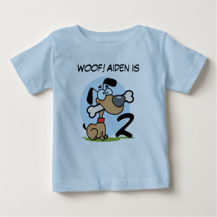 Puppy Dog Customisable Birthday Tshirts