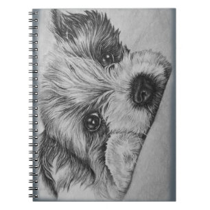 Puppy Dog Drawing of Cute Animal Art Notebook