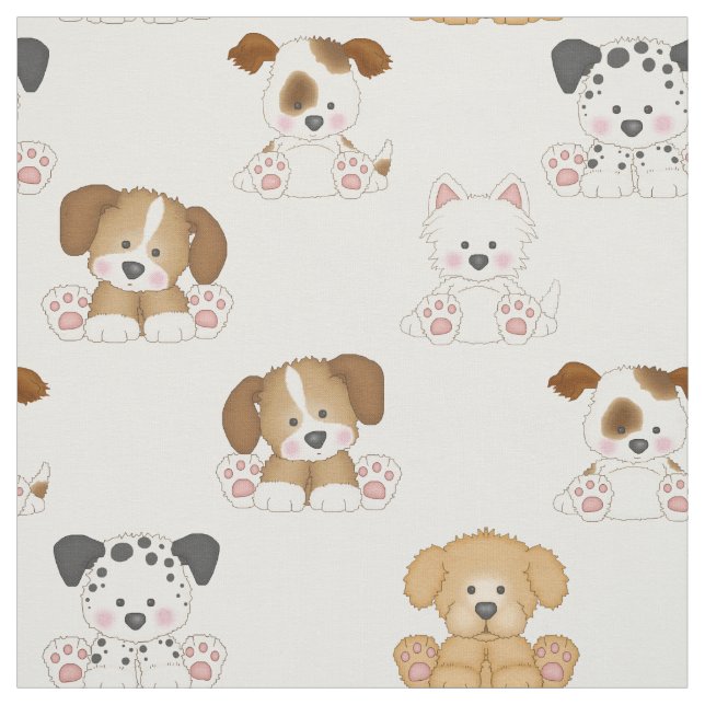 Puppy Dog Fabric (Swatch)