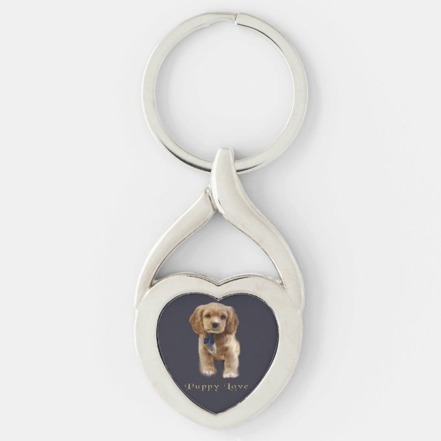 Puppy dog  key ring (Front)