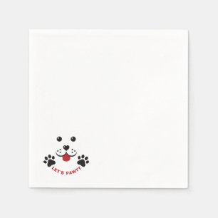 Puppy Dog Lets Pawty Birthday Kid Napkin