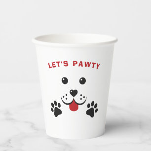 Puppy Dog Lets Pawty Birthday Kid Paper Cups