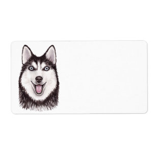Puppy Dog Lover Watercolor Cute Siberian Husky