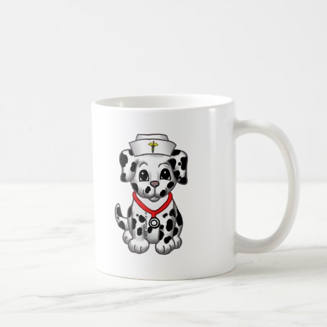 Puppy dog nurse  coffee mug (Right)