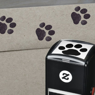 Puppy Dog or Kitty Cat Cute Paw Print Self-inking Stamp