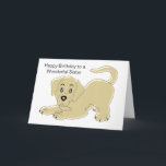 Puppy Dog Personalised Sister Birthday Card<br><div class="desc">Greeting card Labrador dog design sister birthday card. Customise this birthday card with any text then have it printed and sent to you or instantly download it to your mobile device. Should you require any help with customising then contact us through the link on this page. Puppy dog design personalised...</div>