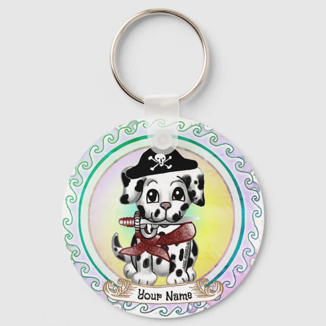Puppy Dog Pirate  Key Ring (Front)