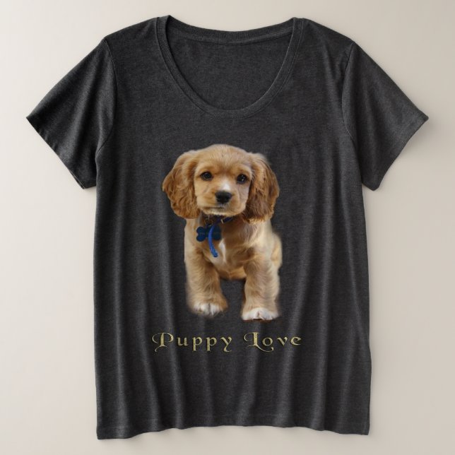 Puppy dog  plus size T-Shirt (Design Front)
