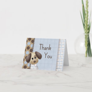 Puppy Dog Thank You Card